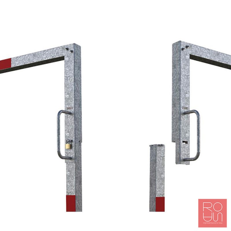 Control d'accés a aparcaments pivotant